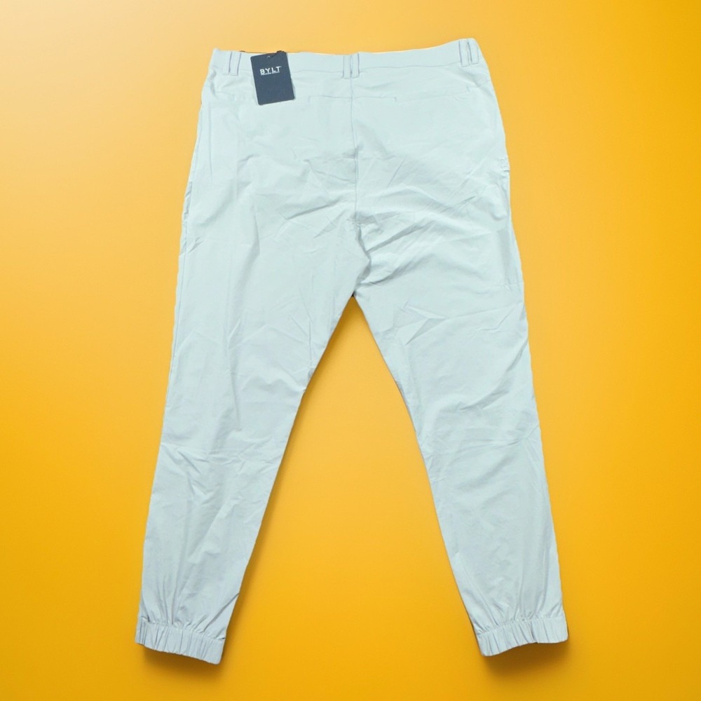 BYLT Men's Ace Jogger Storm Gray Performance Tapered Pants NWT - Picture 2 of 10